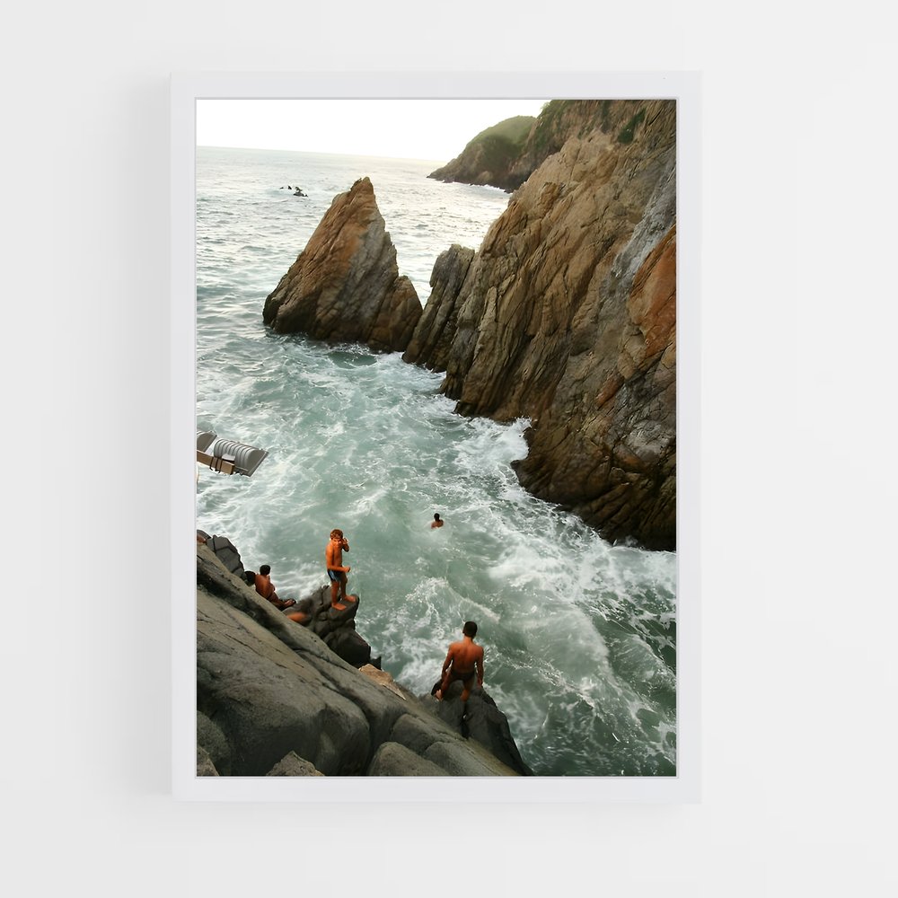 Poster Plongeon à La Quebrada – affiche Plongeon de falaise (vue 3)